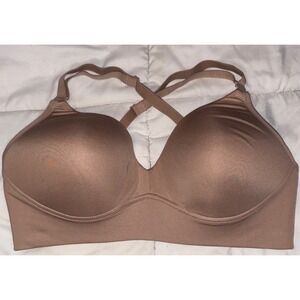 Warner's Beige All You Need Wireless‎ T-shirt Bra, Size 34D